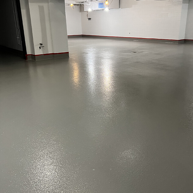 Plancher en polyurethane cimentaire